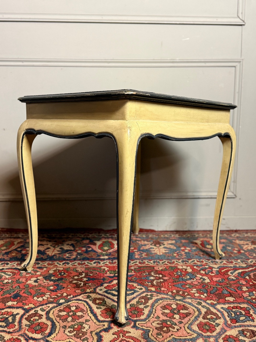 Table style Cabaret en bois peint – Image 3