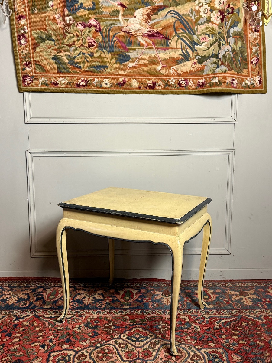 Table style Cabaret en bois peint