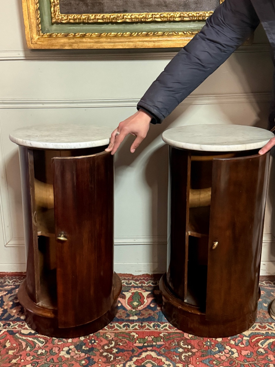Paire de chevets "Somnos" d’époque Empire en acajou – Image 4