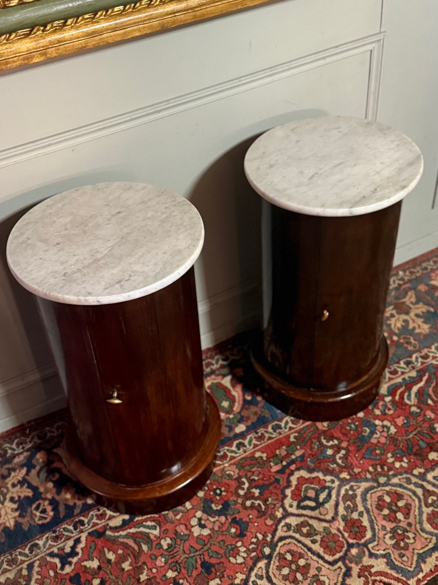 Paire de chevets "Somnos" d’époque Empire en acajou – Image 5