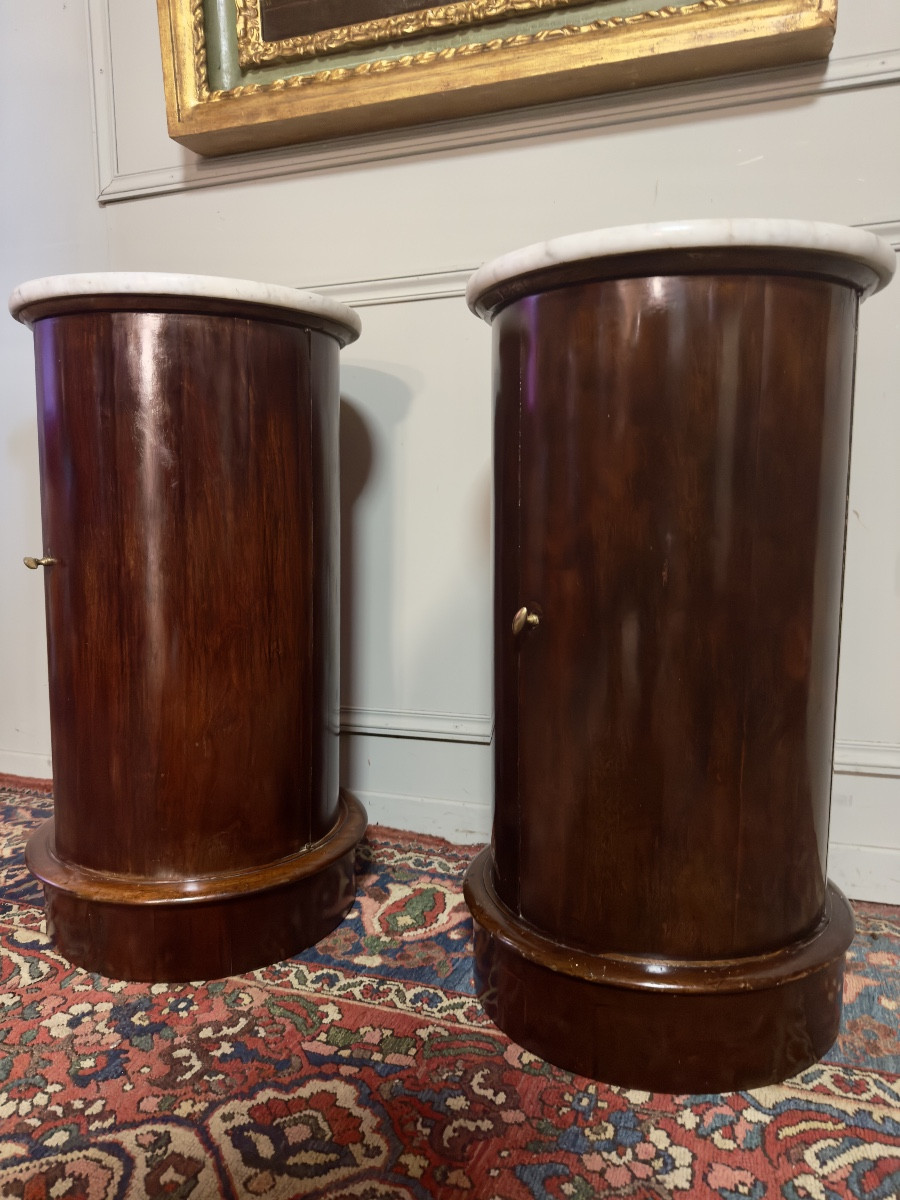 Paire de chevets "Somnos" d’époque Empire en acajou – Image 6