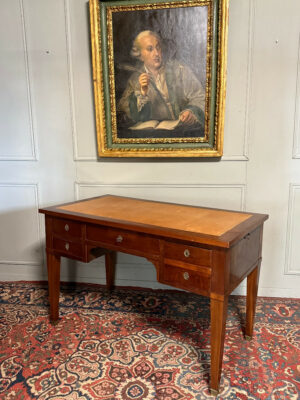Bureau plat de style Empire en acajou d’époque XIXe
