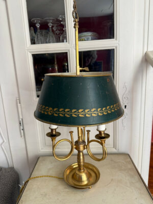 Lampe Bouillotte aux cors de chasse