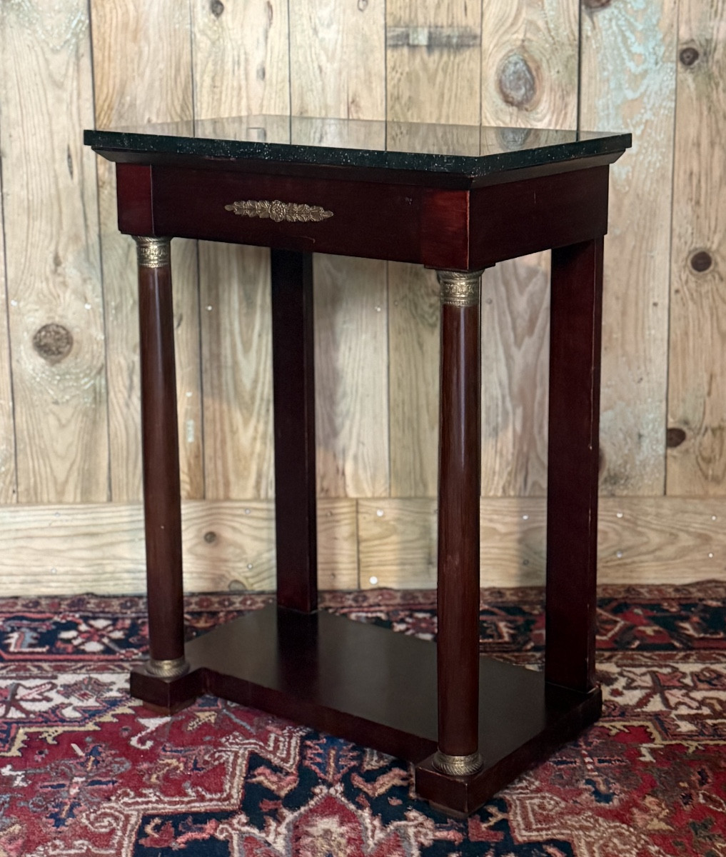 Console de style Empire en acajou