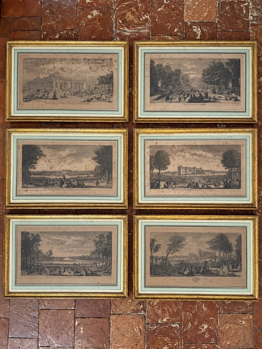 Ensemble de 6 gravures XVIIIe de Jacques Rigaud