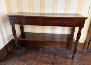 Console-desserte en acajou d’époque XIXe siècle