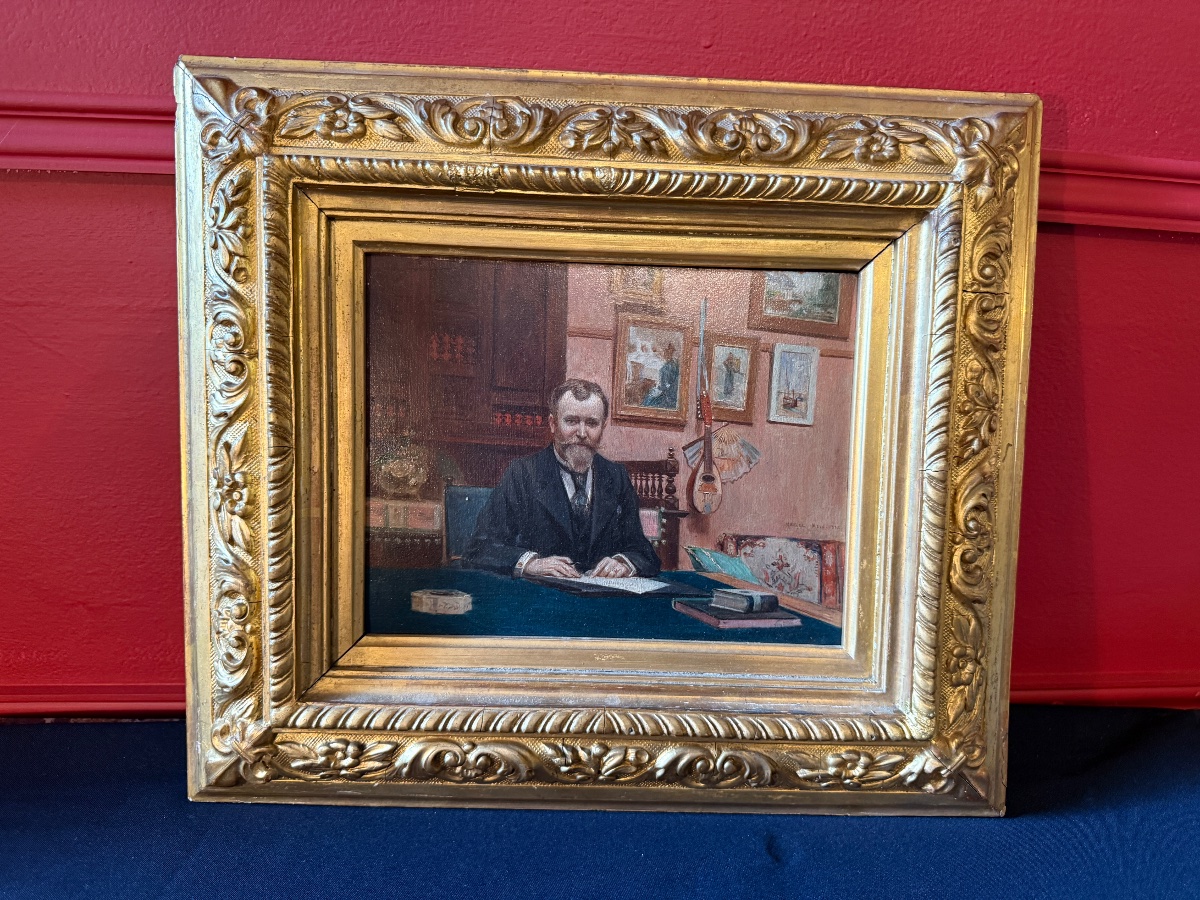 Marcel Meys (1886–1972) — Portrait de Maurice Meys à son bureau – Image 5
